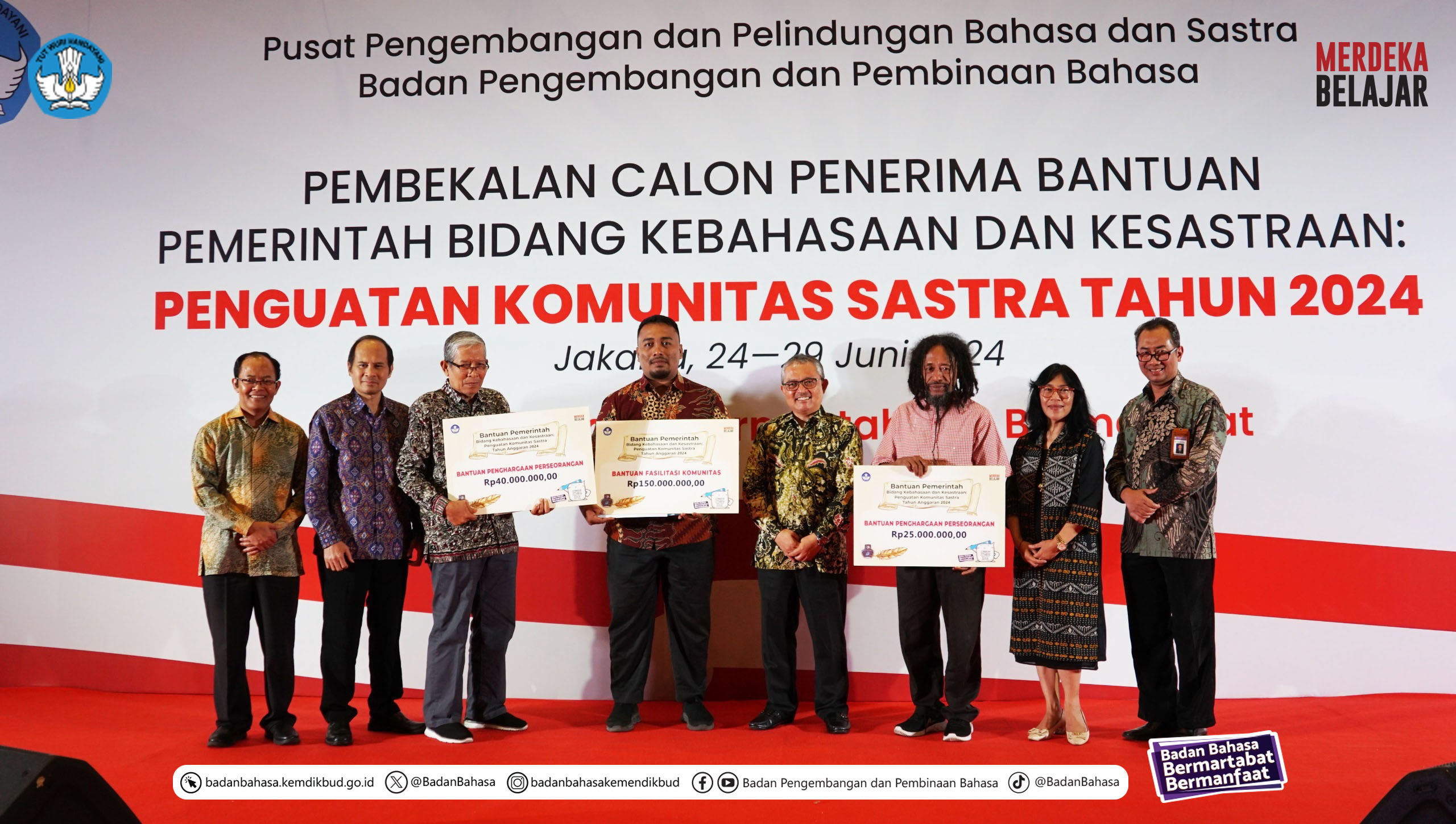 Kemendibudristek Lanjutkan Program Bantuan Pemerintah Bidang Kebahasaan dan Kesastraan Bagi Komunitas