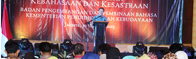 Badan Bahasa Menggelar Malam Anugerah Kebahasaan dan Kesastraan 2015