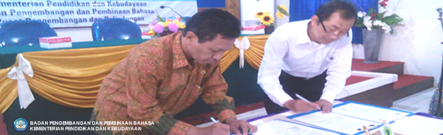 Kepala Kantor Bahasa Kaltim Tanda Tangani Nota Kesepahaman dengan Rektor Universitas Widya Gama Mahakam