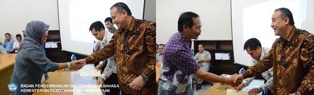 Badan Bahasa Mengadakan Acara Penandatanganan Perjanjian Kinerja dan Pakta Integritas Tahun 2016