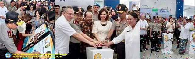 Kapolri dan Najwa Shihab Resmikan Pojok Baca di Satpas Daan Mogot