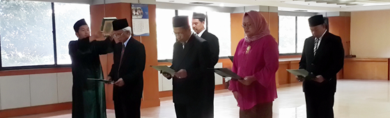 Badan Bahasa Mengadakan Pelantikan Pejabat Eselon III dan IV
