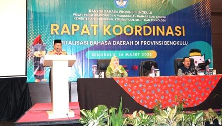 Kantor Bahasa Provinsi Bengkulu Gandeng Pemda Lestarikan Bahasa Daerah