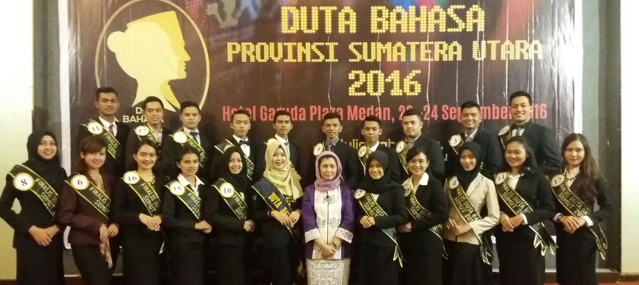 Agung Qosim dan Dina Anggraini Terpilih sebagai Duta Bahasa Sumut 2016
