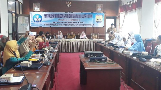 Balai Bahasa Sumbar Selenggarakan Penyuluhan Bahasa Media Luar Ruang