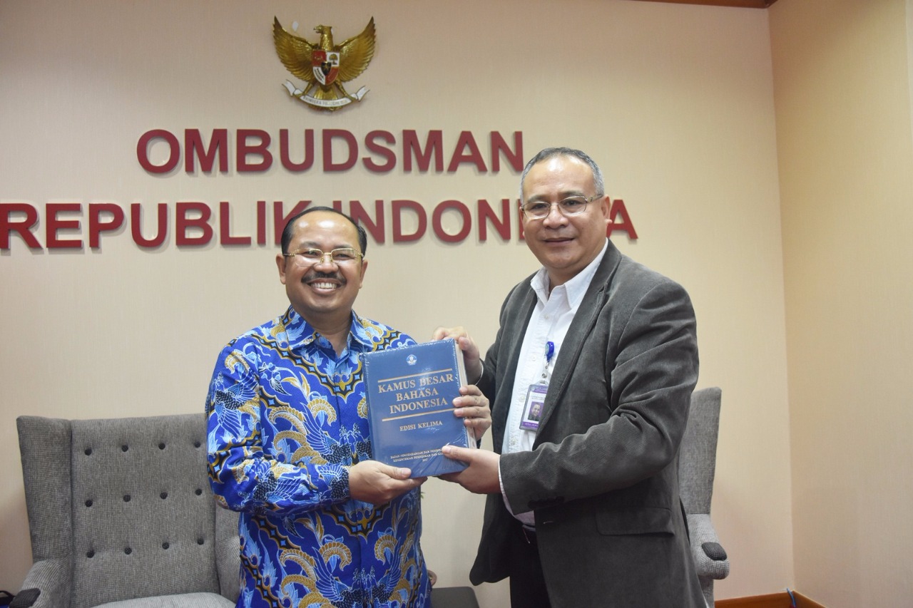 Audiensi Badan Bahasa ke Ombudsman: Badan Bahasa Harapkan Kerja Sama tentang Pengutamaan Bahasa Negara dalam Pelayanan Publik