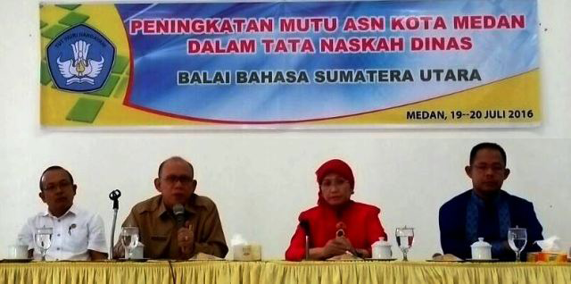 Balai Bahasa Sumut Gelar Pelatihan Tata Naskah Dinas bagi ASN