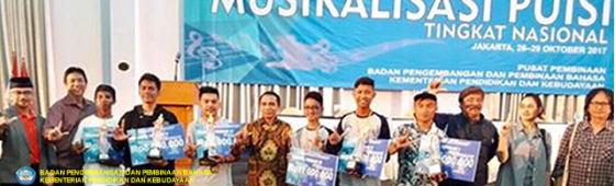 SMAN 1 Kendari Terpilih Menjadi Penampil Terbaik I Festival Musikaslisasi Puisi Tingkat Nasional 2017