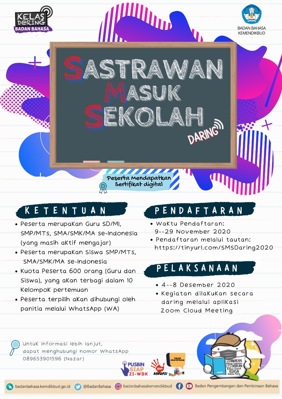 Sastrawan Masuk Sekolah