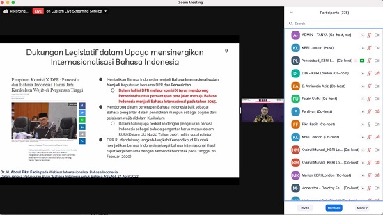 Perkuat Bahasa Indonesia di Pentas Dunia, Pemerintah Terus Dorong Sinergi Lintas Sektoral
