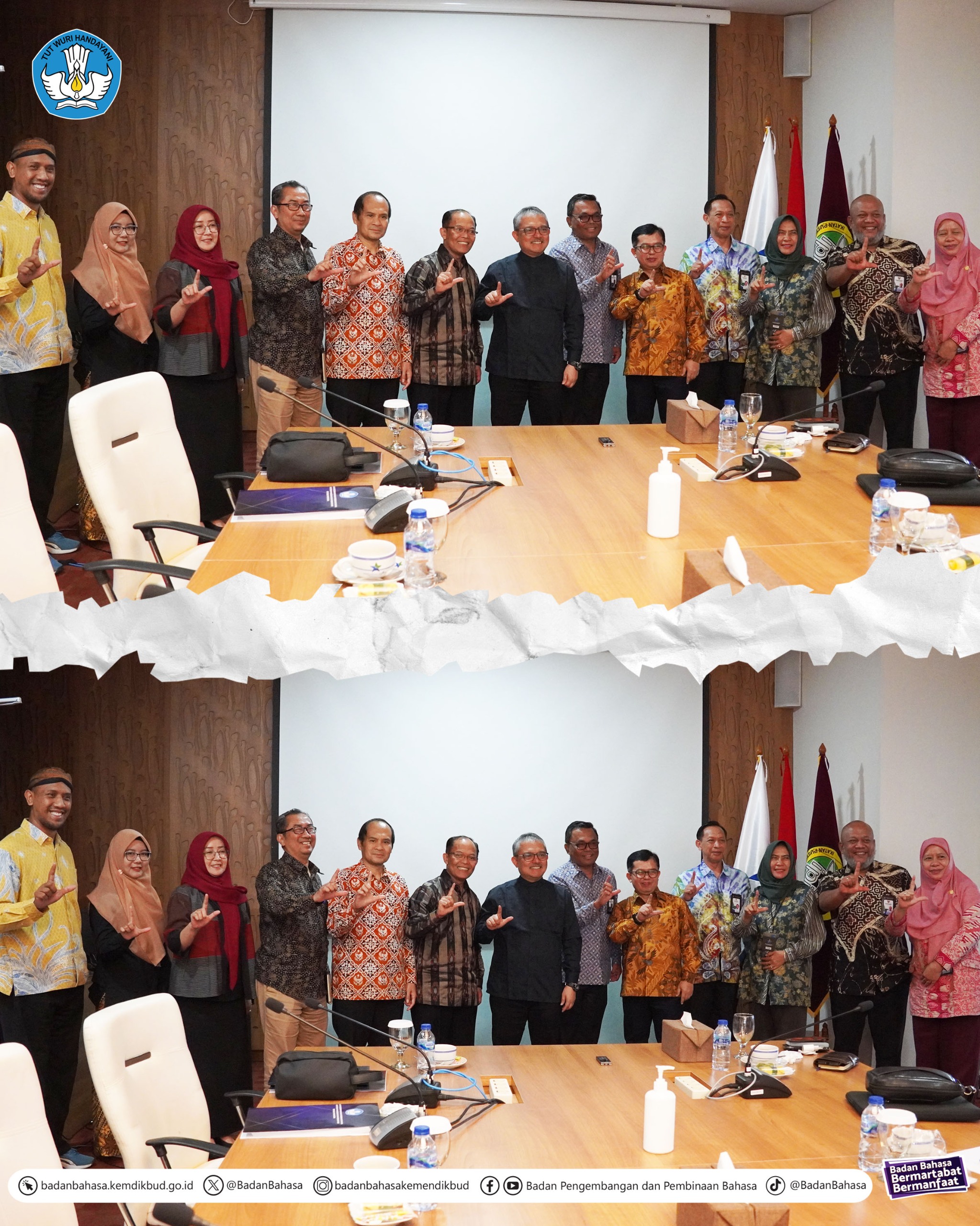 Badan Bahasa Kunjungi Perpustakaan Nasional Republik Indonesia untuk Bahas Kerja Sama
