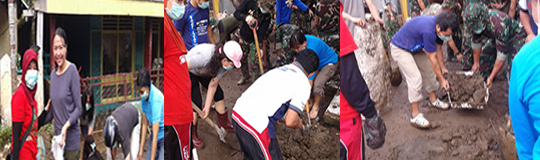 Balai Bahasa Provinsi Sulawesi Utara Bantu Korban Banjir
