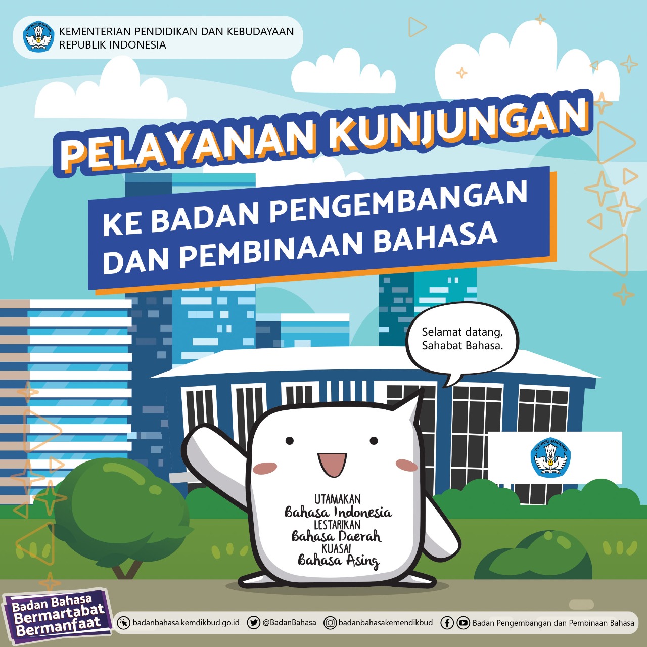 Pelayanan Kunjungan ke Badan Pengembangan dan Pembinaan Bahasa