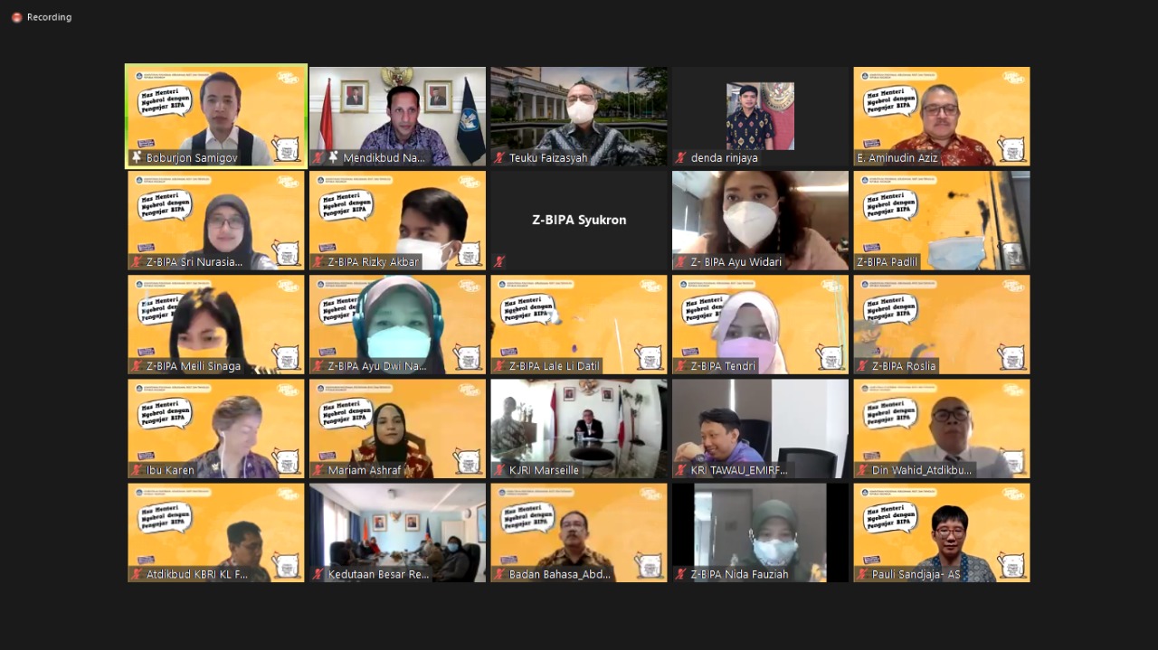 Mas Menteri Ngobrol dengan Pengajar BIPA