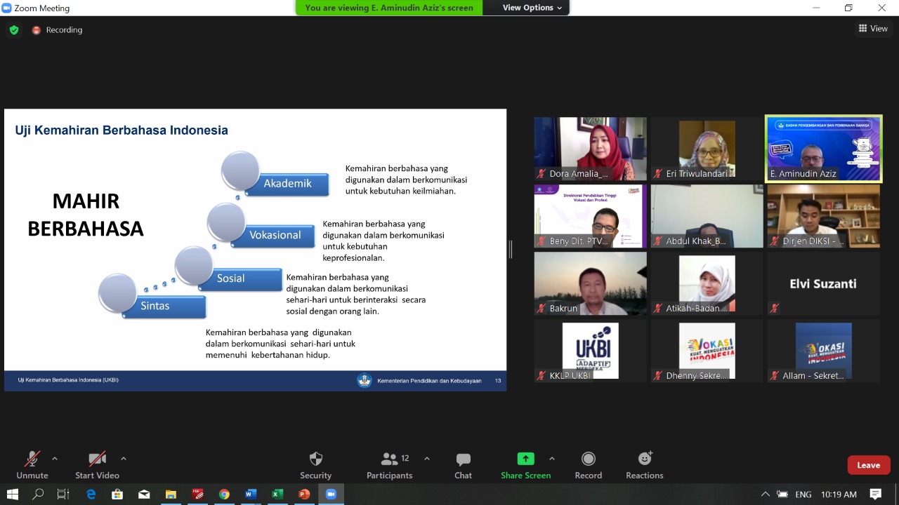Badan Bahasa Lakukan Audensi dengan Ditjen Pendidikan Vokasi