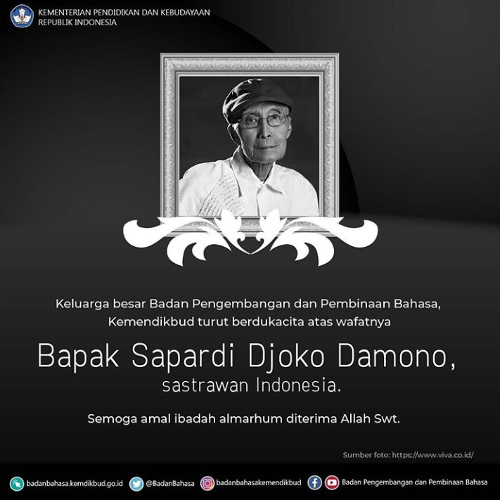 Berita Duka: Sapardi Djoko Damono Wafat