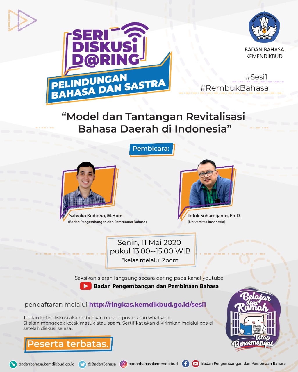 Badan Bahasa dan Perguruan Tinggi Berbagi Peran dalam Kegiatan Revitalisasi Bahasa Daerah di Indonesia